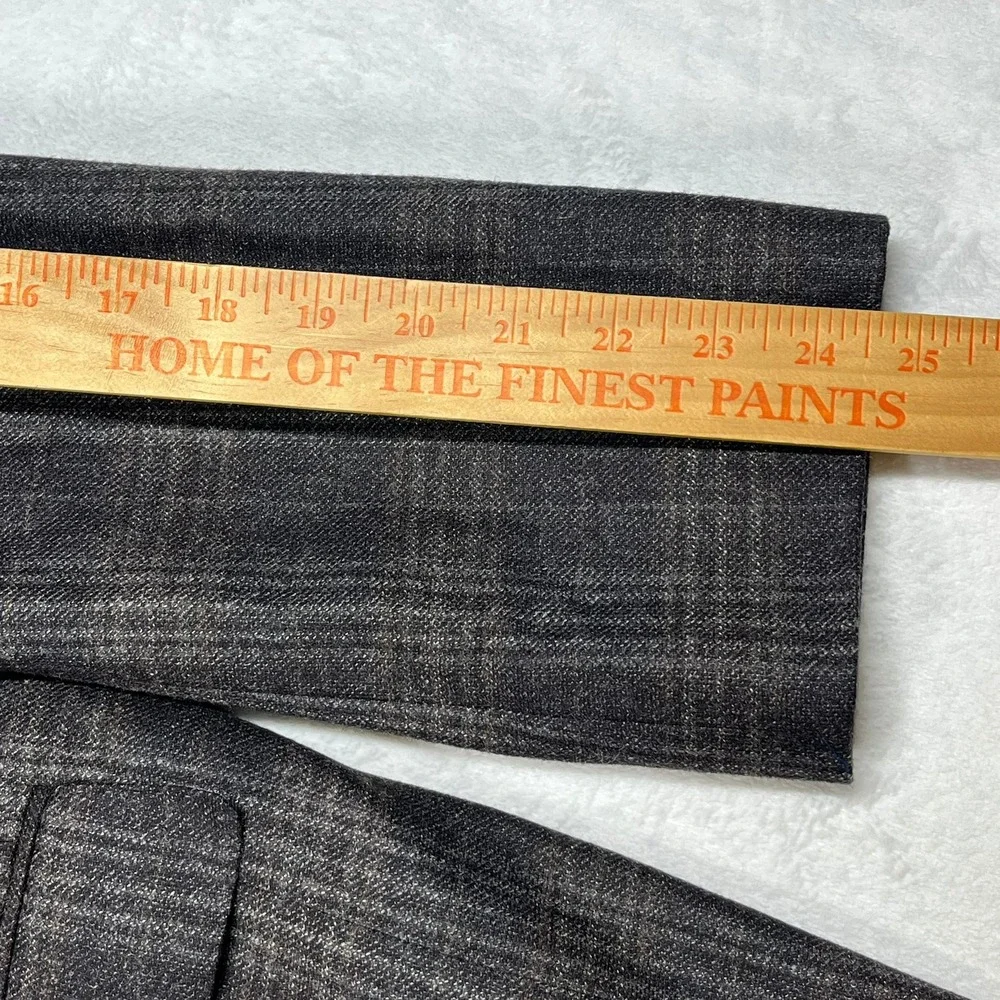 Joseph Abbound Hamilton Soft Wool Two-Button Blazer 44R Plaid Lanificio di Pray